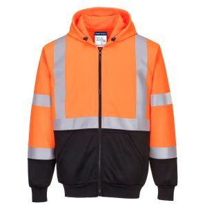 B315 - Dvobojna Hi-Vis dukserica sa rajsferšlusom
